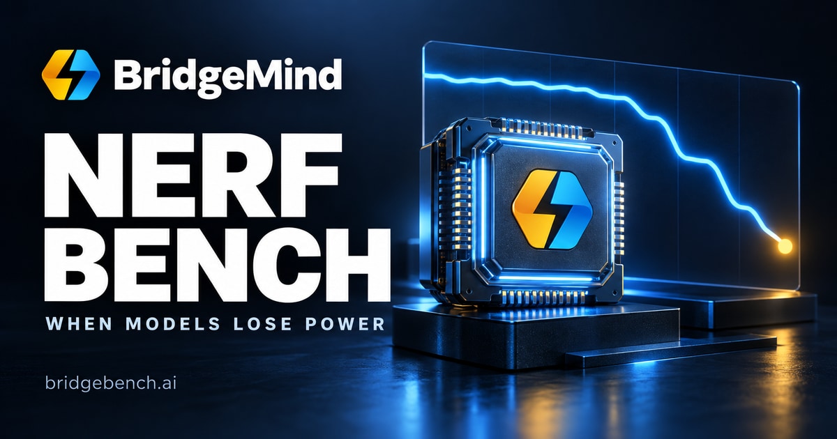 BridgeBench NerfBench 공식 소개 배너