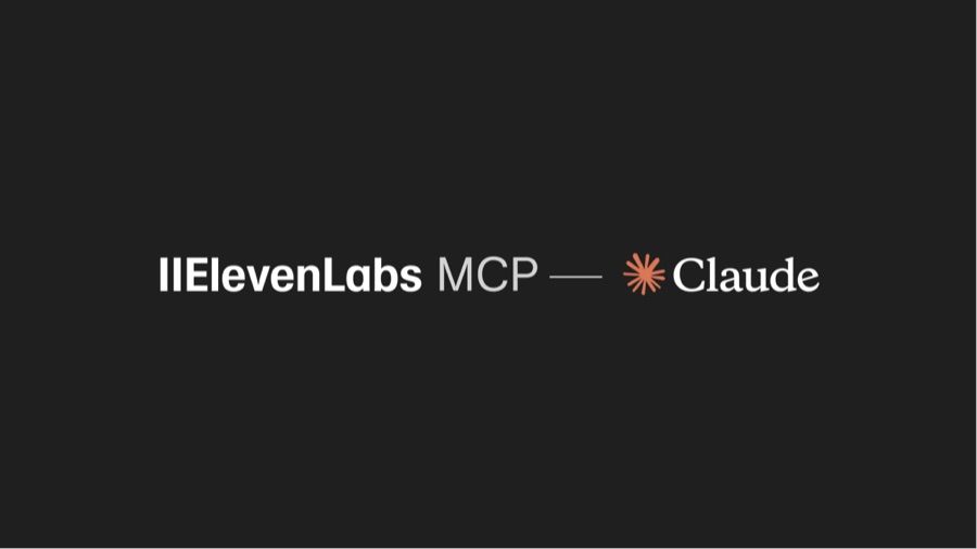 검은 배경에 ElevenLabs MCP와 Claude 로고가 나란히 놓인 발표 영상 타이틀 화면